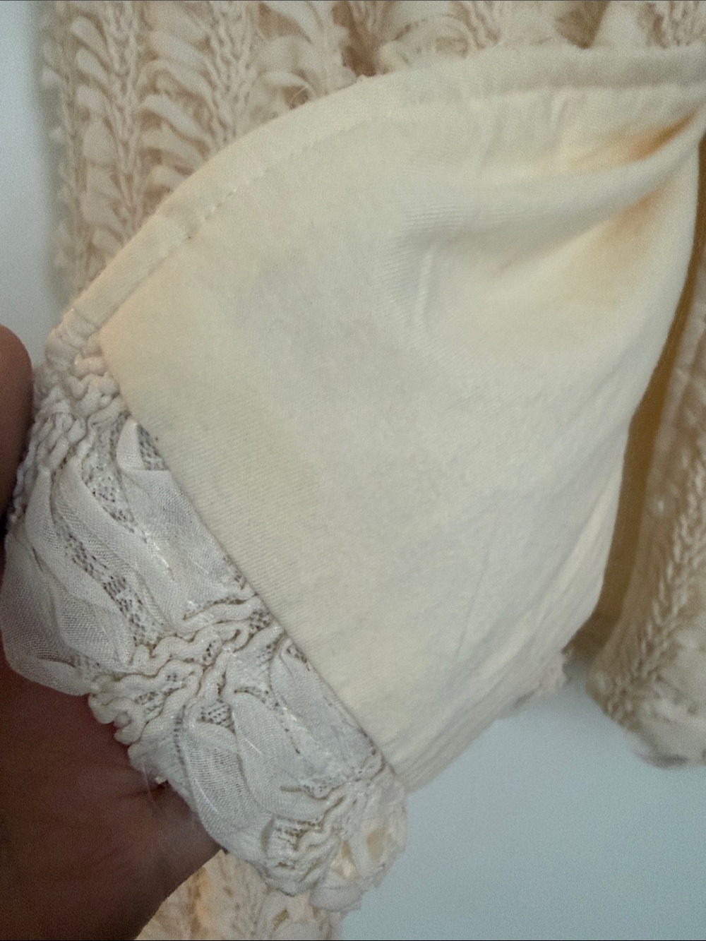 Zara Cream Textured Button-Front Cropped Jacket - Picture 8 of 14